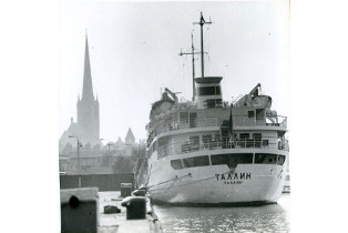 Т/х «Таллин» у причала. Фотография 1960-1970-х гг. из собрания Музея морского флота