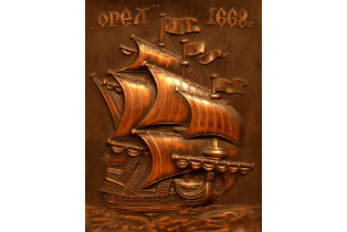 Панно декоративное «Орел». 1970–1980-е гг. (?). Музей морского флота