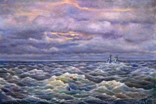 Дары военного моря. Художник Н.А. Борисов. 1994 г. Собрание Музея морского флота