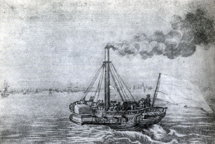 Гравюра, выполненная около 1820 года. Государственная Публичная библиотека. Санкт-Петербург. Источник изображения: http://nplit.ru/books/item/f00/s00/z0000072/st030.shtml