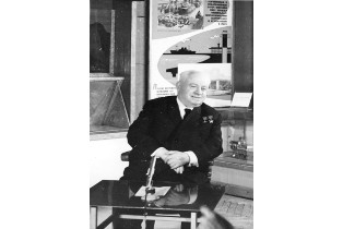 И.Д. Папанин на открытии выставки «Морской флот СССР». 1960 г. Из фондов Музея морского флота
