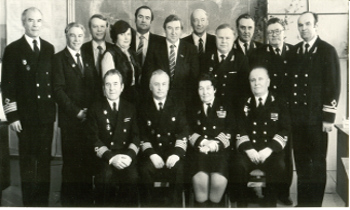 А.И. Щетинина с коллективом. 1984 г. Из архива Музея истории МГУ